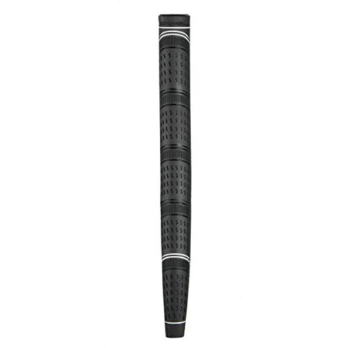 Dual Touch Midsize Putter Grip - Hybrid Pistol Paddle Design - Black