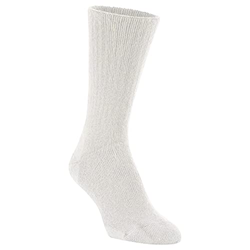 World's Softest Classic Crew Socks Medium White - Ultra Soft Unisex Socks