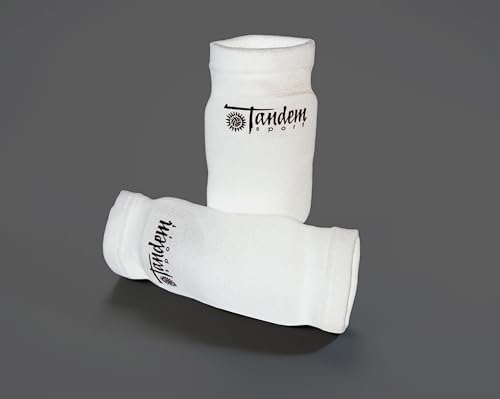 Volleyball Elbow Pads - White Protective Gear for Bruises