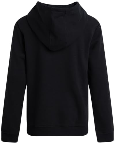 Boys Soft Fleece Pullover Hoodie - Cozy Graphic - Black Midnight / 8