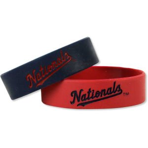 Unisex Bulk Bandz Bracelet 2 Pack - Washington Nationals