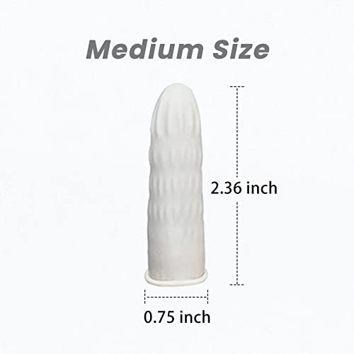 Latex Finger Cots - 300 Pcs Medium Size Protectors for Crafting, Beauty, and Electronics