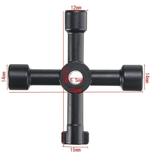 4-Way Multi-Functional Utility Key for Electric & Gas Meters