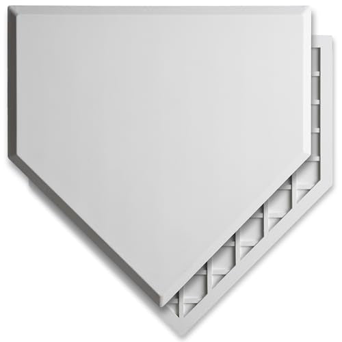 Heavy-Duty Rubber Home Plate for Baseball & Softball Practice