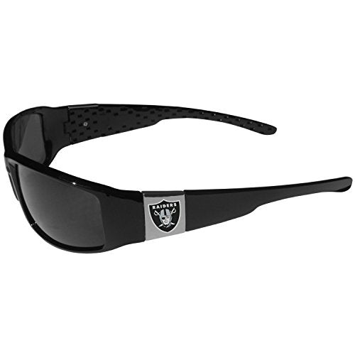 Chrome Wrap Sunglasses - Las Vegas Raiders - Black