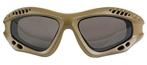 Rothco Ventec Tactical Goggles - Lightweight Eye Protection, Coyote Brown