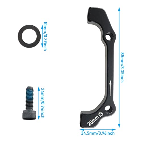 Bicycle Disc Brake Caliper Mount Adapter - IS to PM, 180mm & 160mm