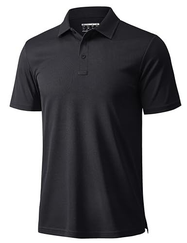 Men's Short Sleeve Golf Polo Shirt - Quick Dry Moisture Wicking
