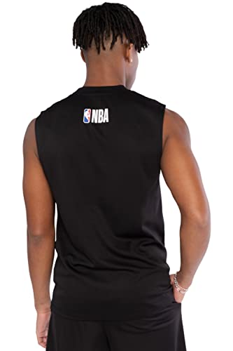 X-Large Black NBA Licensed Sleeveless Tank Top for Men - Ultra Game Active Tee