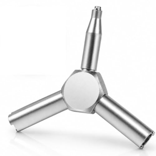 3-in-1 Airsoft Valve Key Tool - Stainless Steel Gas Wrench