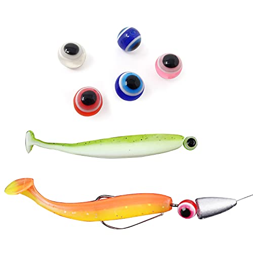 100PCS Fish Eye Fishing Beads - Mixed Color Acrylic, 10mm