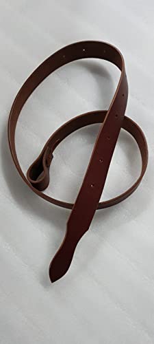 70-Inch Premium Leather Latigo Strap for Western Saddle Girth, Brown