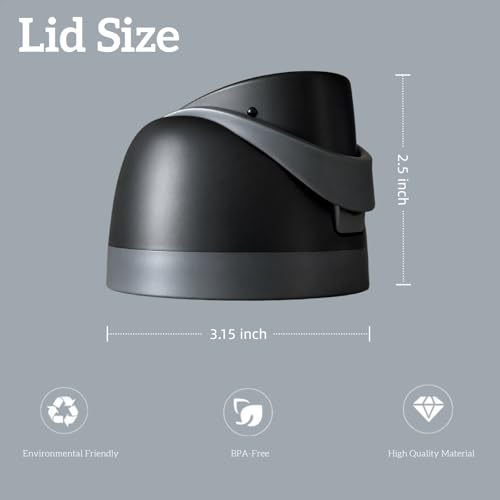 Owala Freesip Lid Replacement - Leakproof & BPA-Free - Black