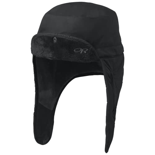 Outdoor Research Frostline Hat Medium Black with Face Mask