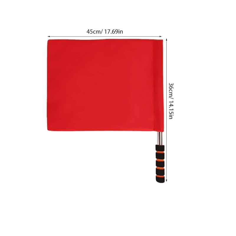 Referee Flags Set - 2 Pieces Handheld Signal Flags for Sports