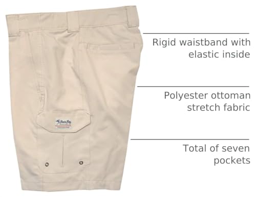 Bimini Bay Outfitters Bluefin II Fishing Shorts 40 / Sandstone
