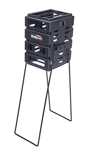 Tourna Mini Ballport Tennis Ball Pick Up Hopper - Black