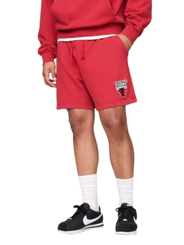 Men's NBA Fleece Athletic Shorts - Bulls Modern Red - Medium