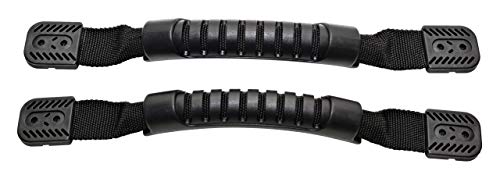 Kayak Carry Handles - 11-Inch Molded Nylon Webbing Grip with End Caps (2 Pack)