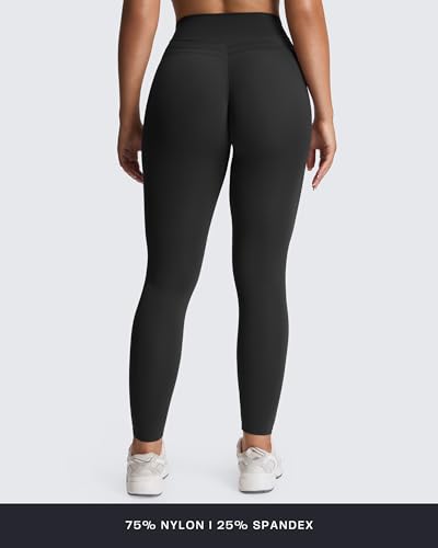 Aoxjox Women's Luna Yoga Pants 26" Medium Black - Comfortable Activewear