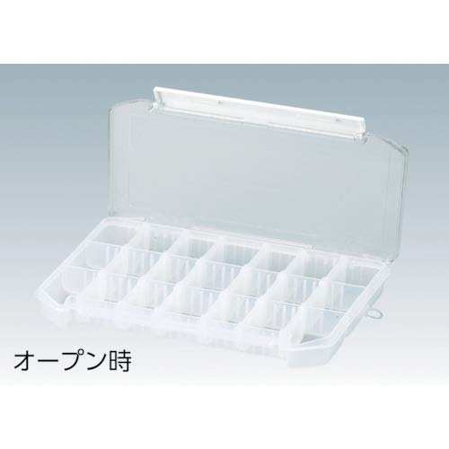Meiho C1200ND Deep Clear Storage Case with Dividers, 10x7.5x1.6 Inch