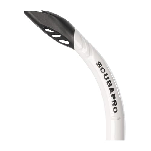 SCUBAPRO Escape Semi-Dry Snorkel White with Purge Valve & Splashguard