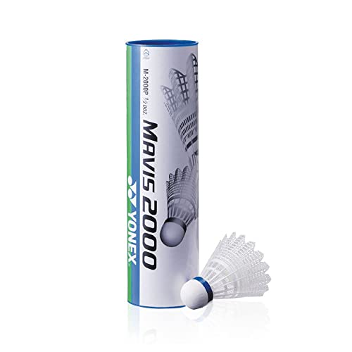 Mavis 2000 Nylon Shuttlecocks - Medium Speed, 1/2 Dozen