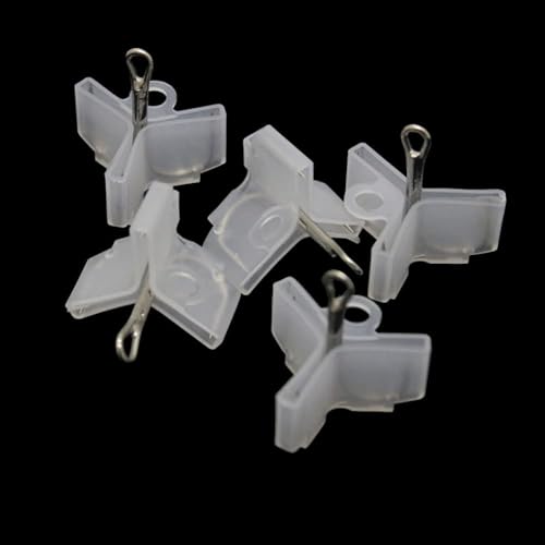 100 Pcs Transparent Fishing Hook Protectors - Treble Hook Caps