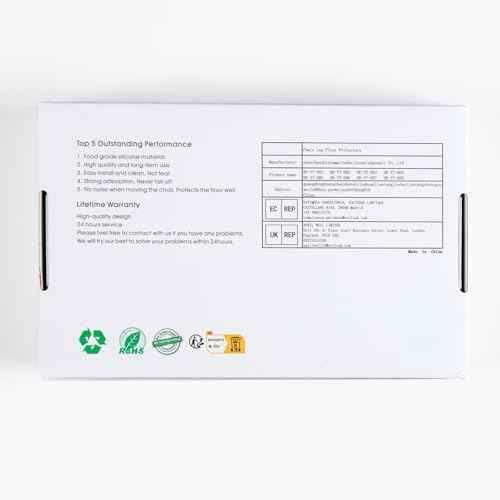 yomanta 24 PCS Silicone & Felt Chair Leg Floor Protectors for Hardwood Floors - Furniture Pads, Chair Leg Covers/Cups - No Noise & Scratch-Proof - Round XS (Fits 9/16" - 13/16" / 15-20mm), Black