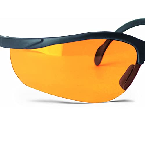 Sport Shooting Safety Glasses - Polycarbonate Lenses - Amber