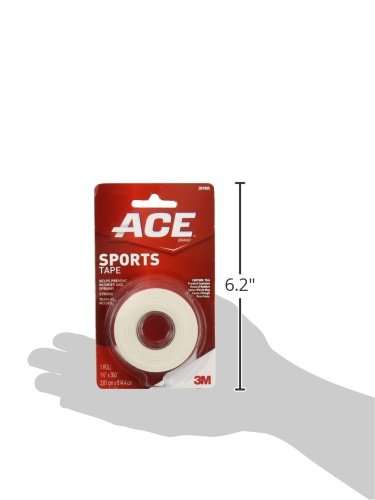 Athletic Sports Tape for Joint Support, 1.5 in. x 10 yds. - White, 1 Count
