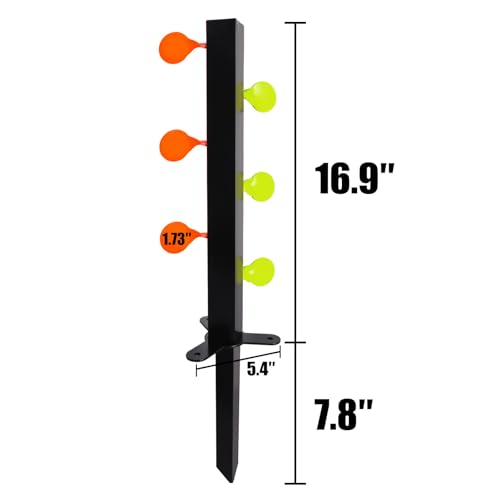 Dueling Tree Airsoft BB Gun Shooting Target - Metal, 6 Paddles