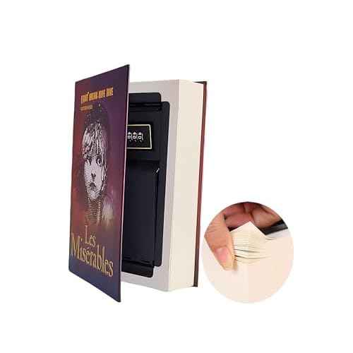 Real Paper Transfer Book Safe, Combination Lock,Hollow with Secret Hidden Compartment (Les Miserables-Combination)