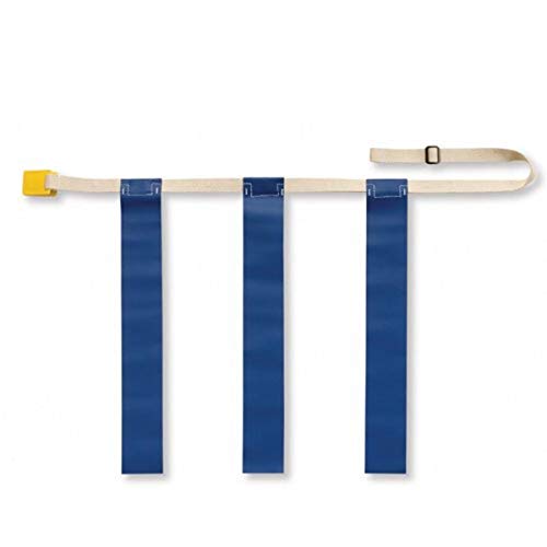 Flag Football Belt with 3 Permanently Sewn Flags - X-Large - Blue
