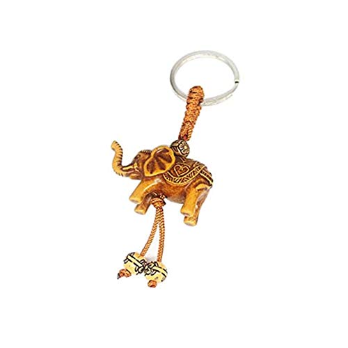 Lucky Elephant Keychain - Creative Resin Pendant for Women