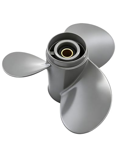 PETUSI 9 1/4 x 10 Outboard Boat Propeller for Honda 8-20 HP, Aluminum