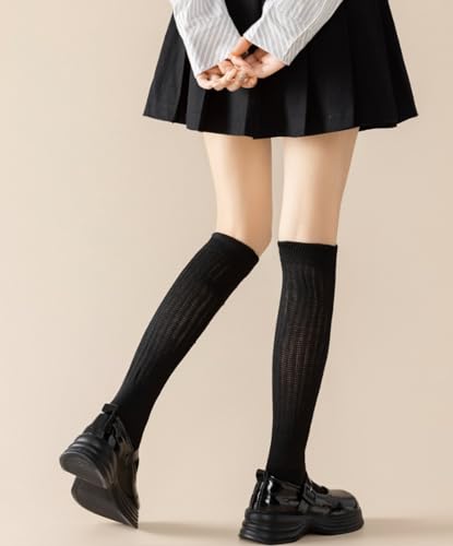 Knee High Slouch Socks for Women - Soft Scrunch Socks, Size 5-11 - Mixed Color