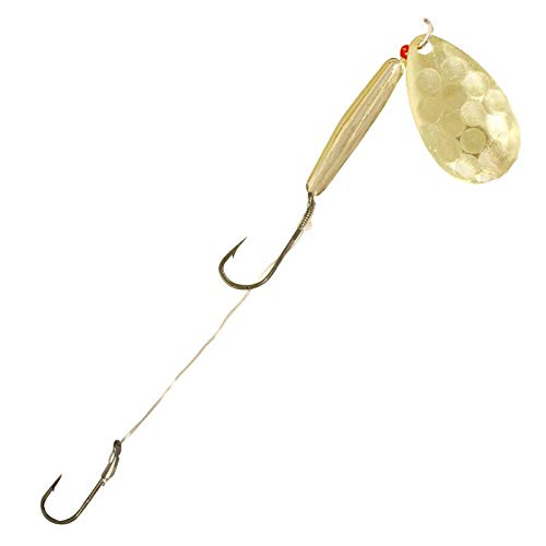 Float'N Crawler Hauler Fishing Rig - Firetiger, #4 Indiana Blade, 40" Leader