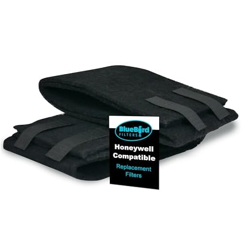 Replacement Prefilter, Fits Honeywell 17000-S, Carbon Charcoal, 2 Pack