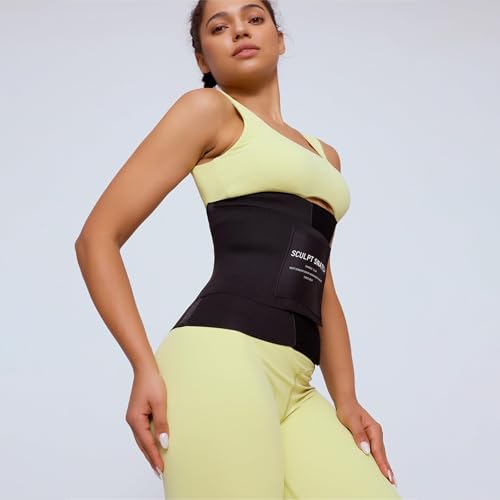 Women's Tummy Control Waist Trainer - Medium Black