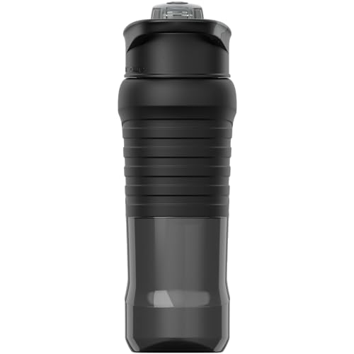 Under Armour 24oz Clarity Bottle - Black OSFA with Leak-Resistant Lid