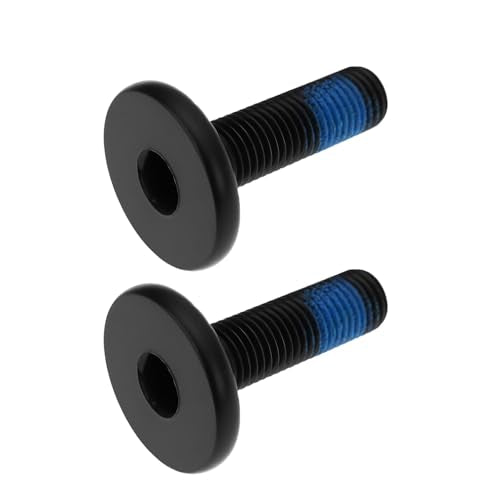 Bicycle Crank Spindle Bolts - M8 x 1.0 x 24mm Steel Set