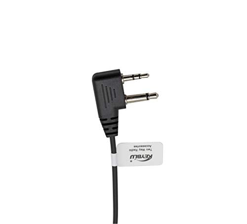 KEYBLU Transparent Acoustic Tube Earpiece for Midland Two-Way Radios 2 Pack