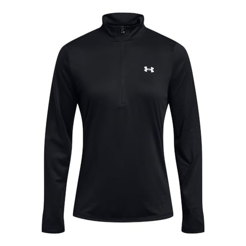 Under Armour Women's Tech Quarter Zip - Large, Black / White (001)
