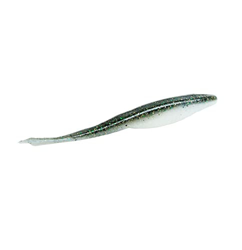 D-Shad Soft Plastic Jerkbait - 5 Inch Swimbait - Smoke Shad - 7 Pack