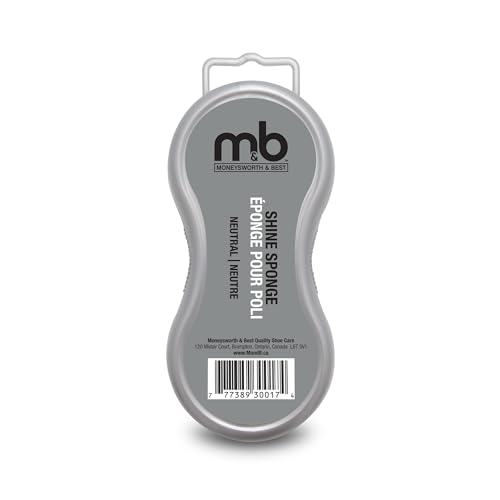 Shoe Shine Sponge - Neutral Leather Polish for Footwear