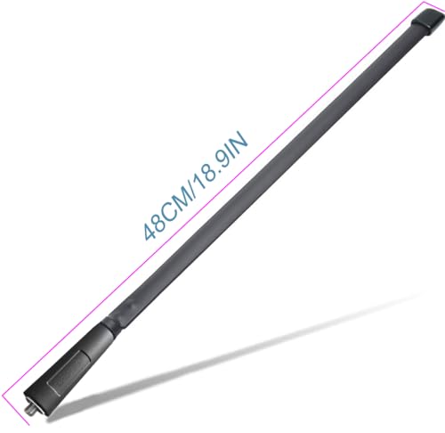 High Gain VHF/UHF 18.8-Inch Foldable Ham Radio Antenna - 144/430MHz