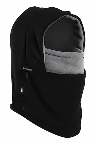 Balaclava Ski Mask - Winter Thermal Face Mask Neck Gaiter - Black