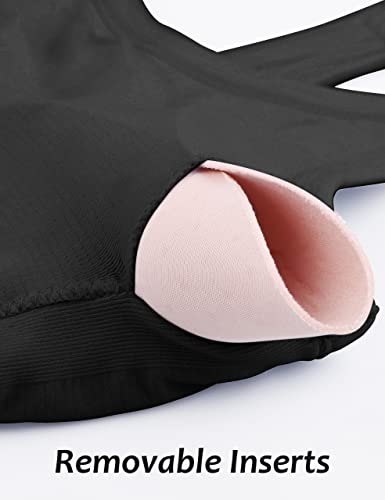 Women's Lightweight Racerback Workout Tank Top with Built-in Bra