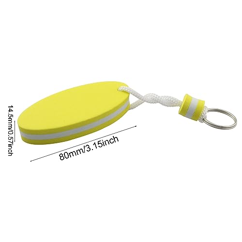 Floating Key Ring Keychain Set - Glow in Dark EVA Foam, 2pcs